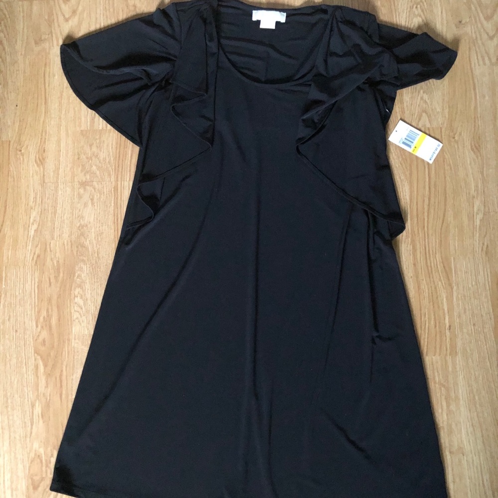 Michael Kors Black Knee Length Jersey Dress